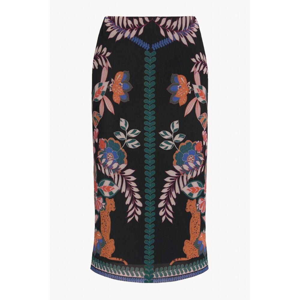 NEW CABALLERO callie midi skirt in zulu prince cheetah - Picture 3 of 3